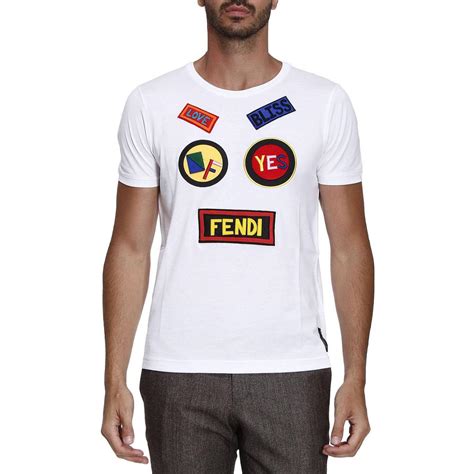 white fendi shirt mens|fendi t shirt original.